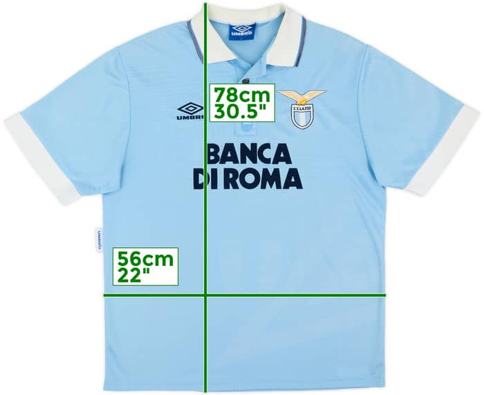 1993-95 Lazio Home Shirt - 8/10 - (L)