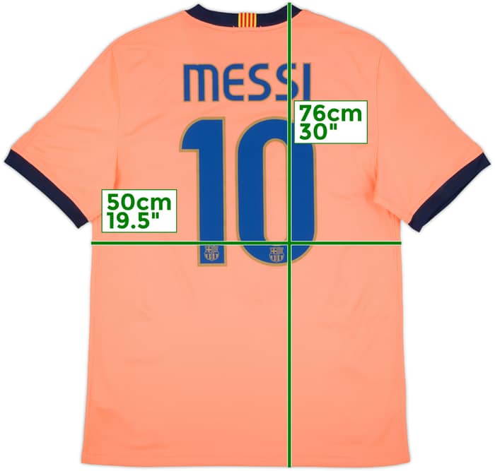 2009-10 Barcelona Away Shirt Messi #10 - 9/10 - (L)