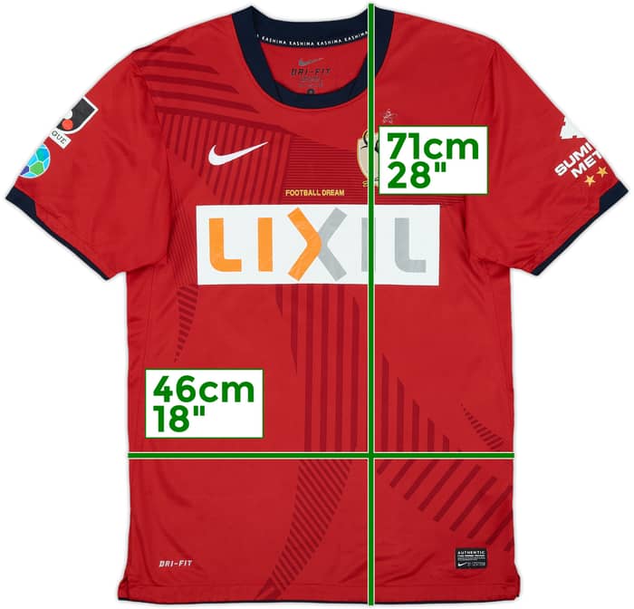 2011 Kashima Antlers Home Shirt - 7/10 - (S)