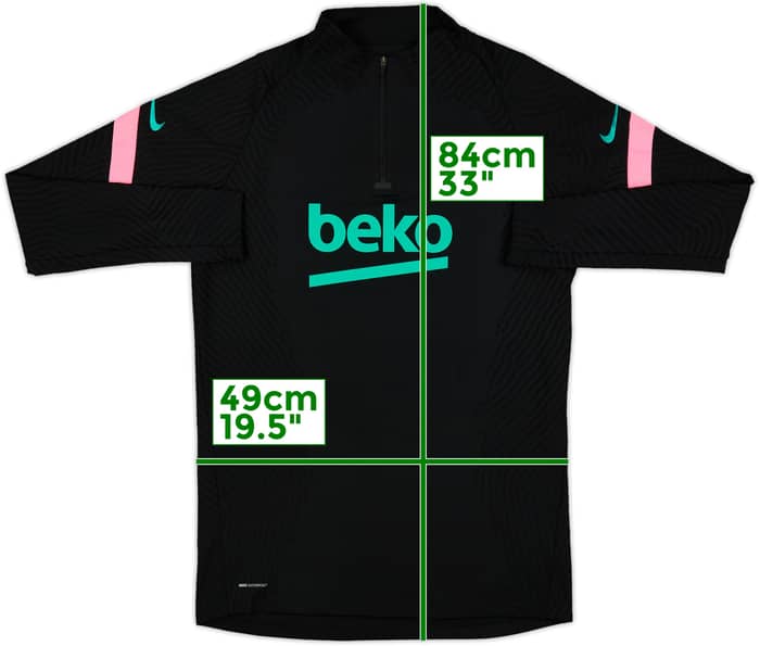 2020-21 Barcelona Nike Vaporknit 1/4 Zip Drill Top - 10/10 - (L)