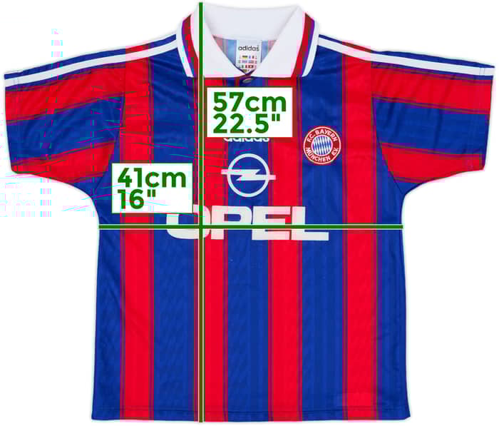 1995-97 Bayern Munich Home Shirt - 6/10 - (L.Boys)