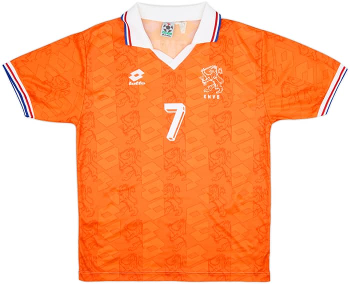 1992-94 Netherlands Home Shirt Bergkamp #7 - 10/10 - (L)