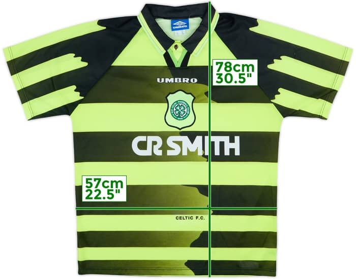 1996-97 Celtic Away Shirt #7 - 8/10 - (L)