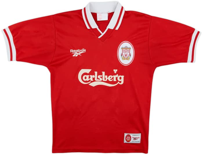 1996-98 Liverpool Home Shirt Owen #18 - 8/10 - (S)