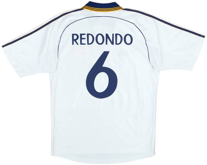 1998-00 Real Madrid Home Shirt Redondo #6 - 8/10 - (M)