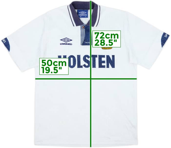 1991-93 Tottenham Home Shirt - 8/10 - (M)