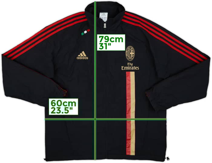 2011-12 AC Milan adidas Track Jacket - 7/10 - (L/XL)