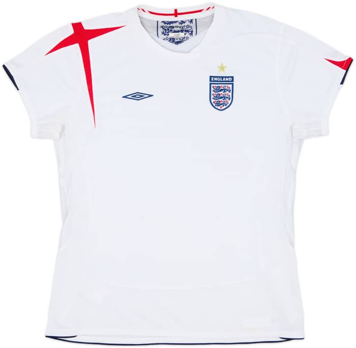 2005-07 England Home Shirt - 5/10 - (Women's M)