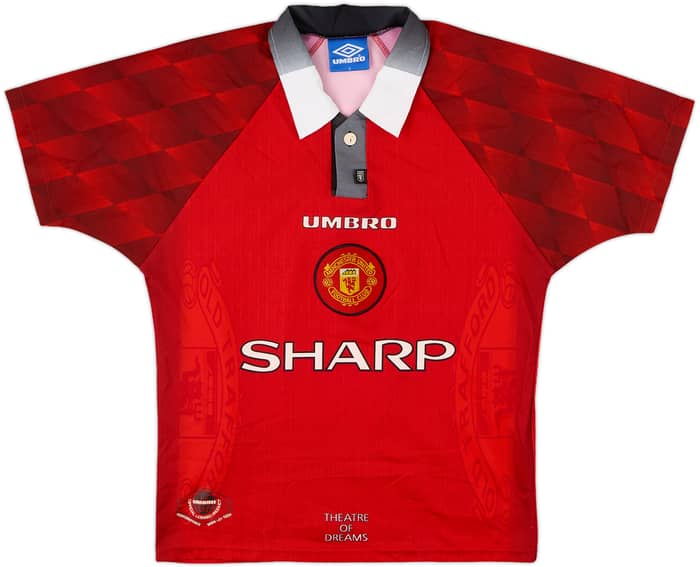 1996-98 Manchester United Home Shirt Cantona #7 - 8/10 - (Y)