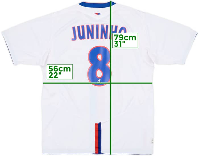 2004-05 Lyon Home Shirt Juninho #8 - 8/10 - (XL)