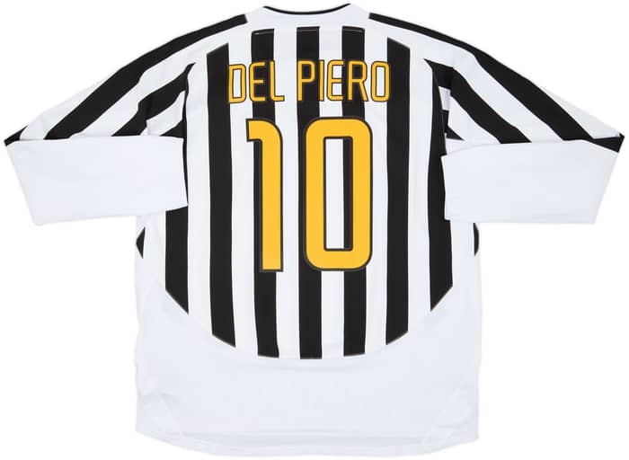 2003-04 Juventus Home L/S Shirt Del Piero #10 - 7/10 - (XXL)
