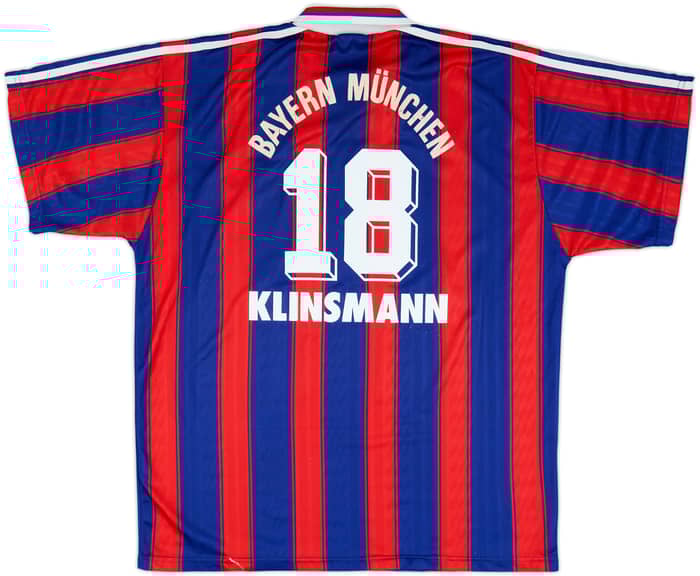 1995-97 Bayern Munich Home Shirt Klinsmann #18 - 6/10 - (XL)