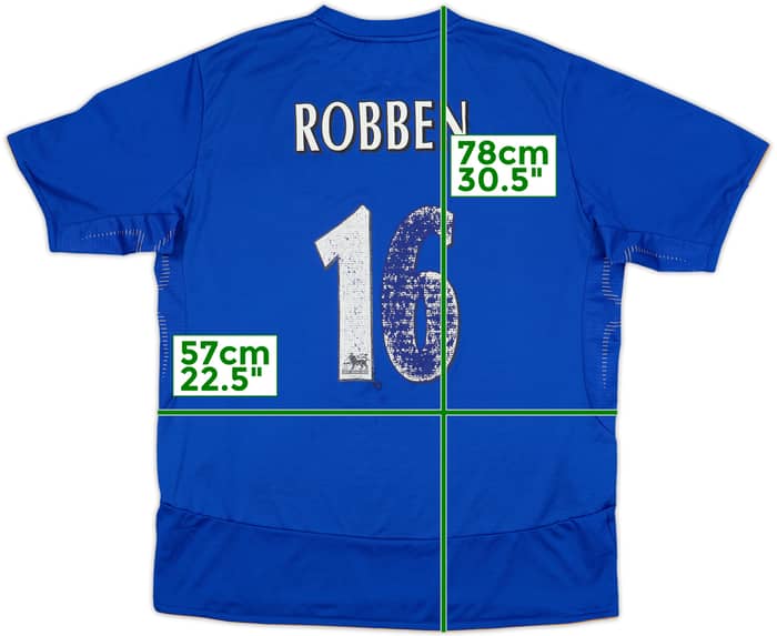 2005-06 Chelsea Centenary Home Shirt Robben #16 - 4/10 - (XL)