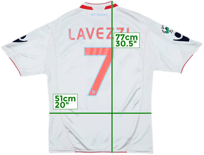2009-10 Napoli Away Shirt Lavezzi #7 - 5/10 - (M)
