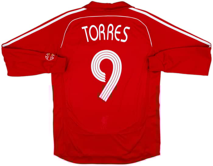 2006-08 Liverpool Home L/S Shirt Torres #9 - 6/10 - (M)