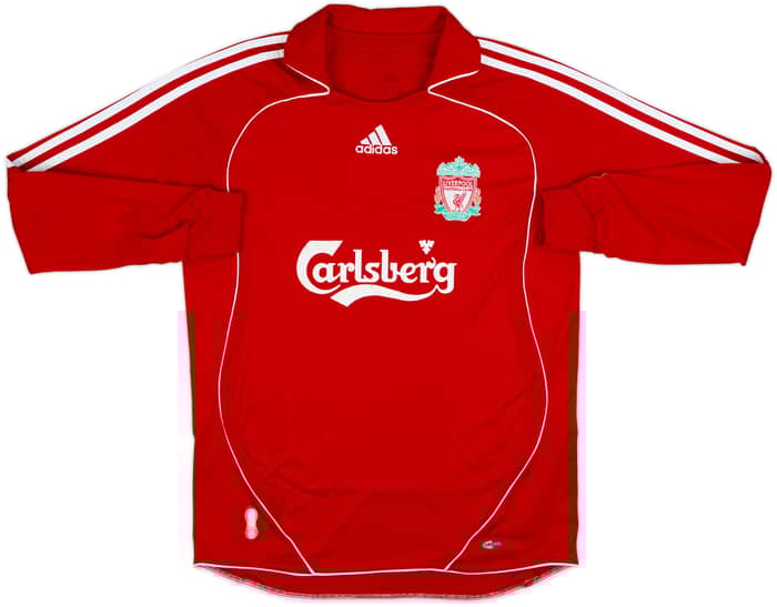 2006-08 Liverpool Home L/S Shirt Torres #9 - 6/10 - (M)