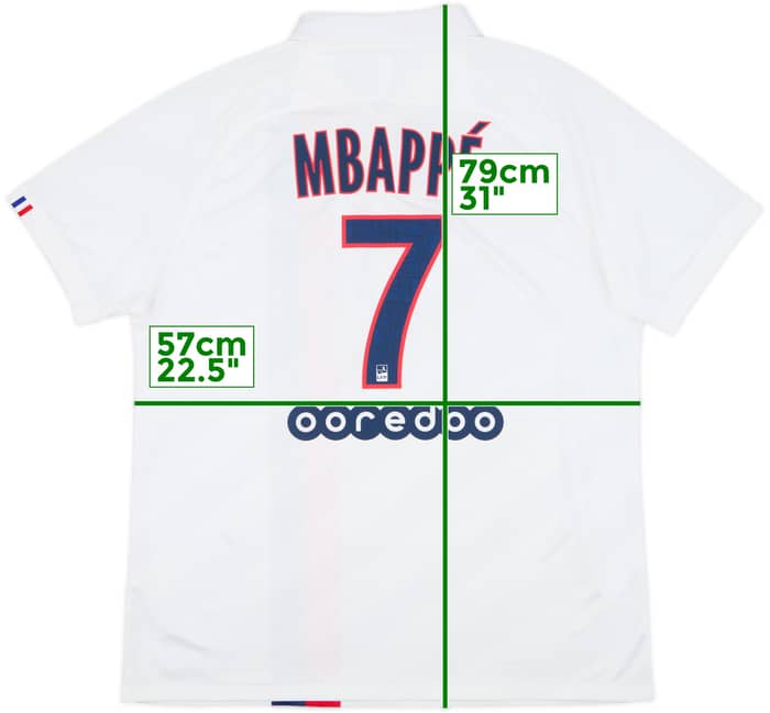 2019-20 Paris Saint-Germain Third Shirt Mbappe #7 - 7/10 - (XL)
