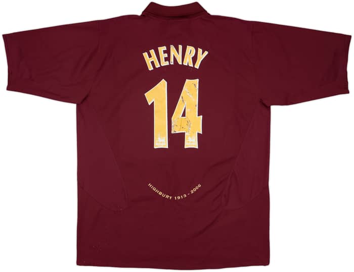 2005-06 Arsenal Home Shirt Henry #14 - 5/10 - (XXL)