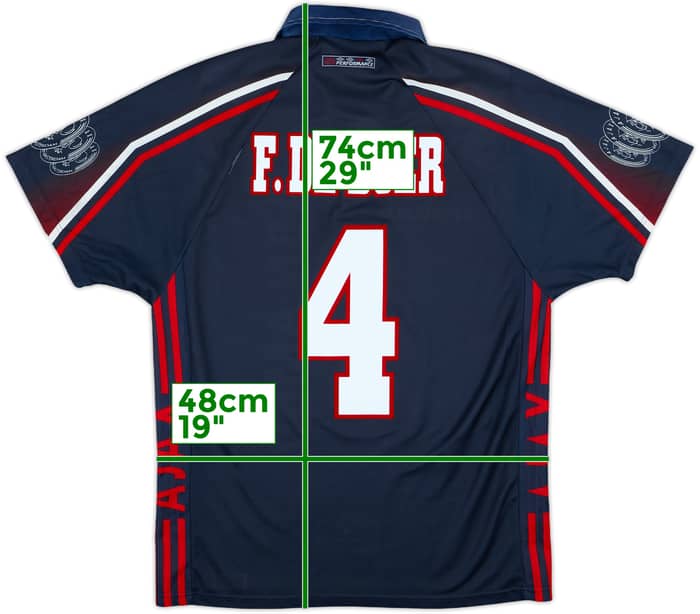 1997-98 Ajax Away Shirt F.De Boer #4 - 5/10 - (M)