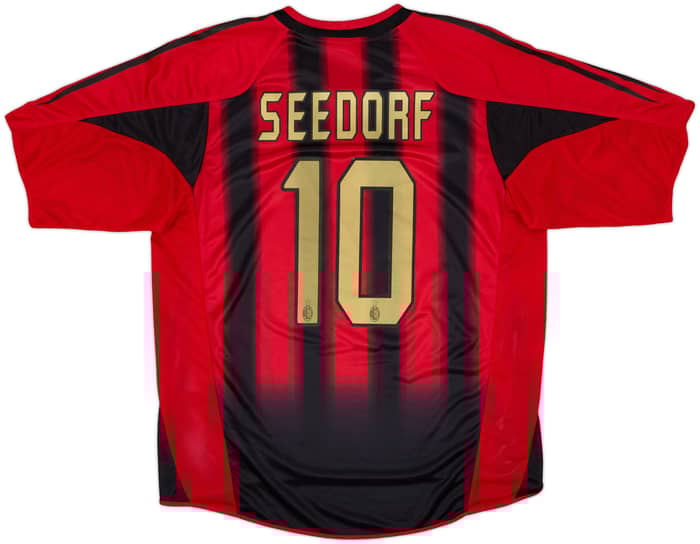 2004-05 AC Milan Home Shirt Seedorf #10 - 5/10 - (L)