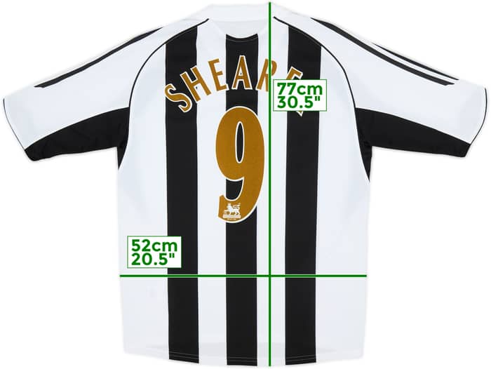2005-07 Newcastle Home Shirt Shearer #9 - 9/10 - (M)