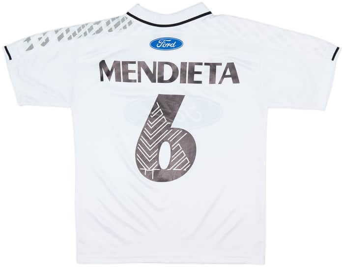 1997-98 Valencia Home Shirt Mendieta #6 - 8/10 - (L)