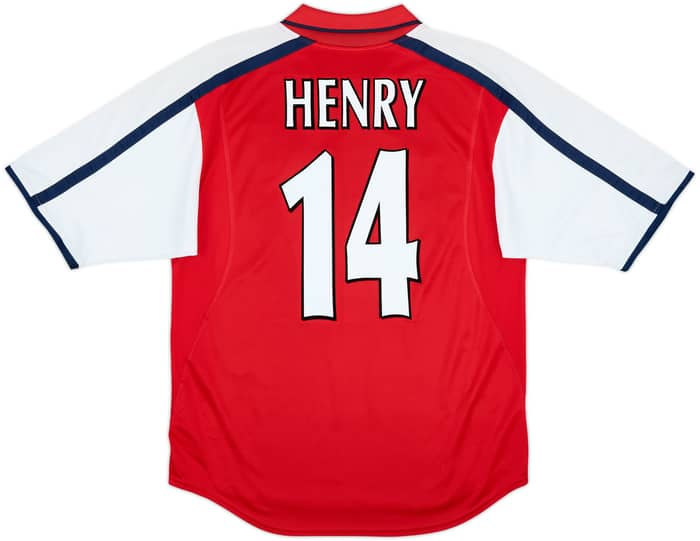 2000-02 Arsenal Home Shirt Henry #14 - 8/10 - (M)