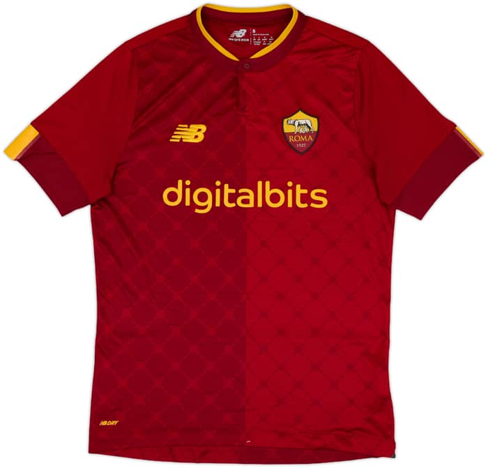 2022-23 Roma Home Shirt - 9/10 - (S)