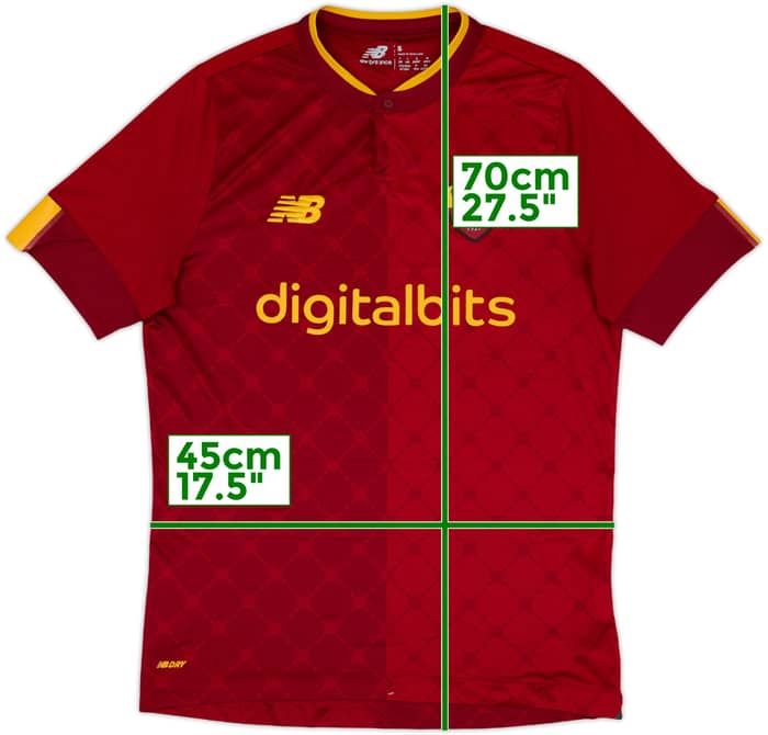 2022-23 Roma Home Shirt - 9/10 - (S)