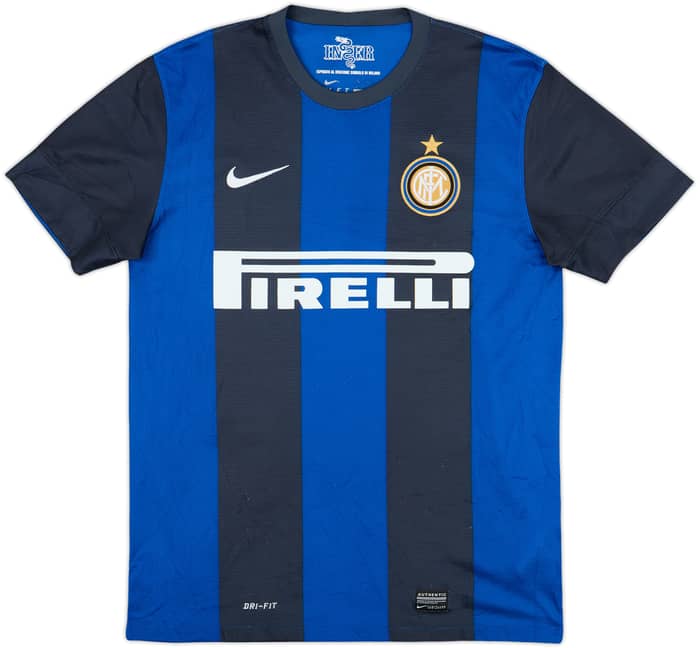 2012-13 Inter Milan Home Shirt Milito #22 - 7/10 - (M)