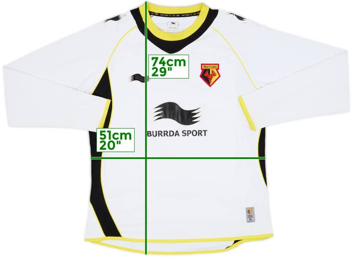 2011-12 Watford Away L/S Shirt - 4/10 - (M)