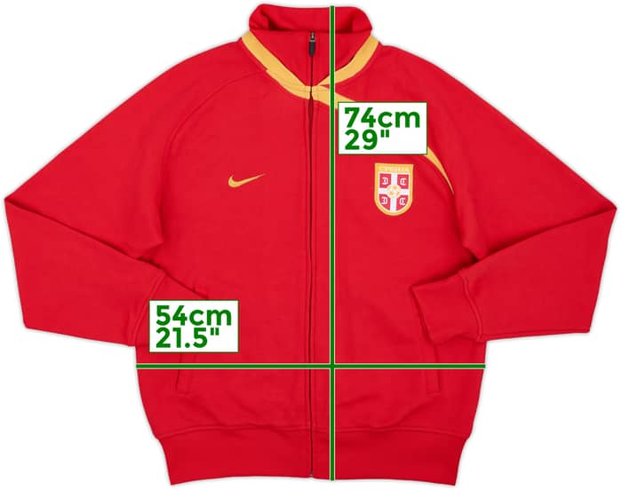 2008-09 Serbia Nike Track Jacket - 9/10 - (L)