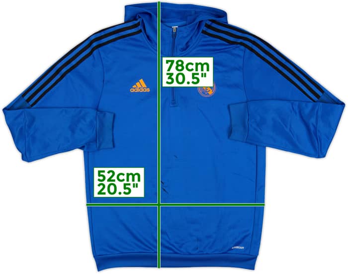 2021-22 Real Madrid adidas 1/4 Zip Training Top - 5/10 - (M)