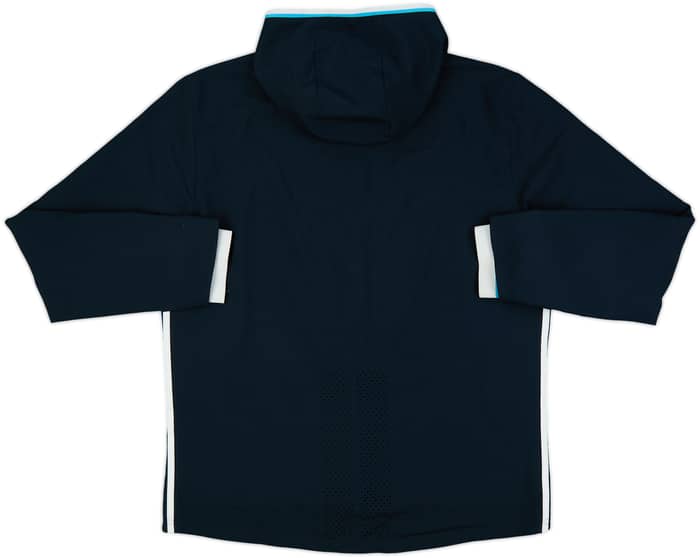 2015-16 Olympique Marseille adidas Hooded Track Jacket - 8/10 - (L)