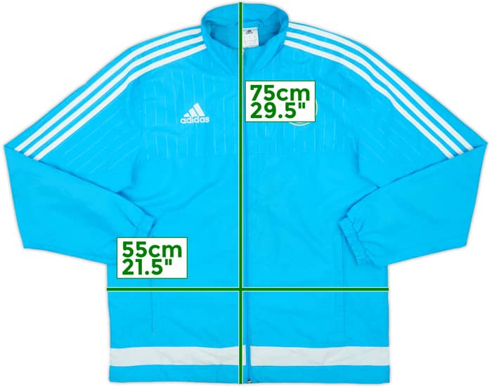 2015-16 Olympique Marseille adidas Track Jacket - 4/10 - (M)