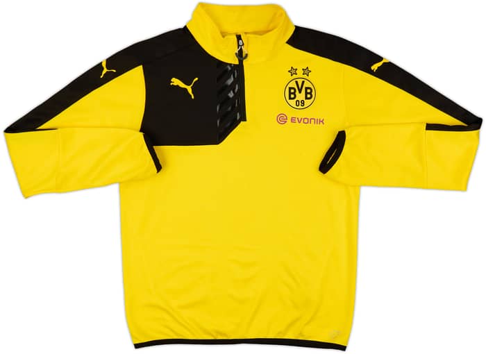 2014-15 Borussia Dortmund Puma 1/4 Zip Training Top - 8/10 - (M)