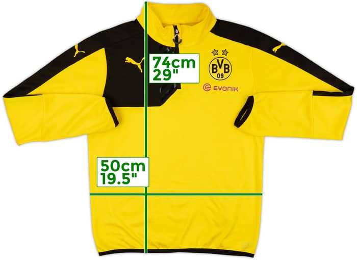 2014-15 Borussia Dortmund Puma 1/4 Zip Training Top - 8/10 - (M)