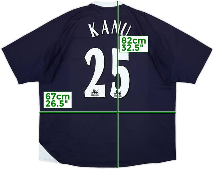 2005-06 West Brom Away Shirt Kanu #25 - 7/10 - (3XL)