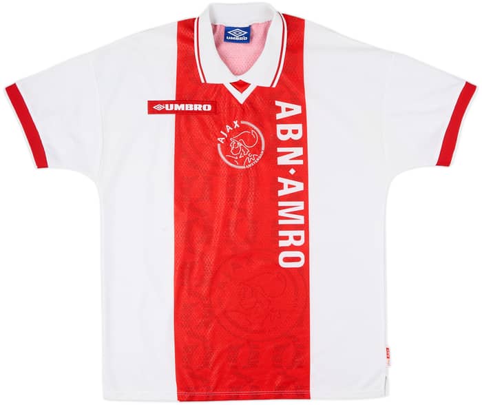 1998-99 Ajax Home Shirt F.De Boer #4 - 8/10 - (L)