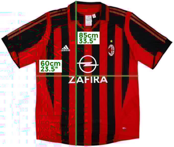 2005-06 AC Milan Home Shirt - 7/10 - (XL)