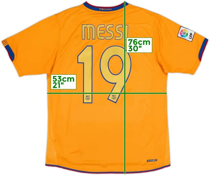2006-08 Barcelona Away Shirt Messi #19 - 8/10 - (M)