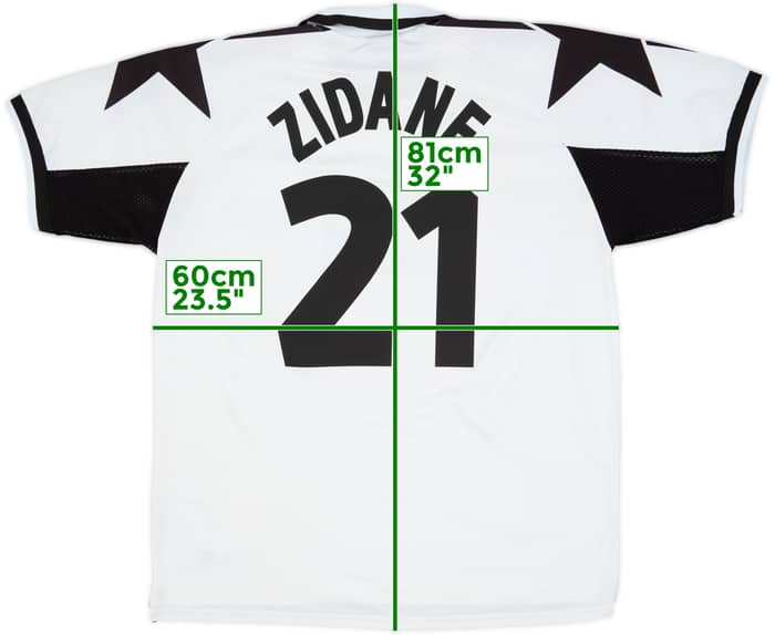 1999-00 Juventus Away Shirt Zidane #21 - 9/10 - (XL)