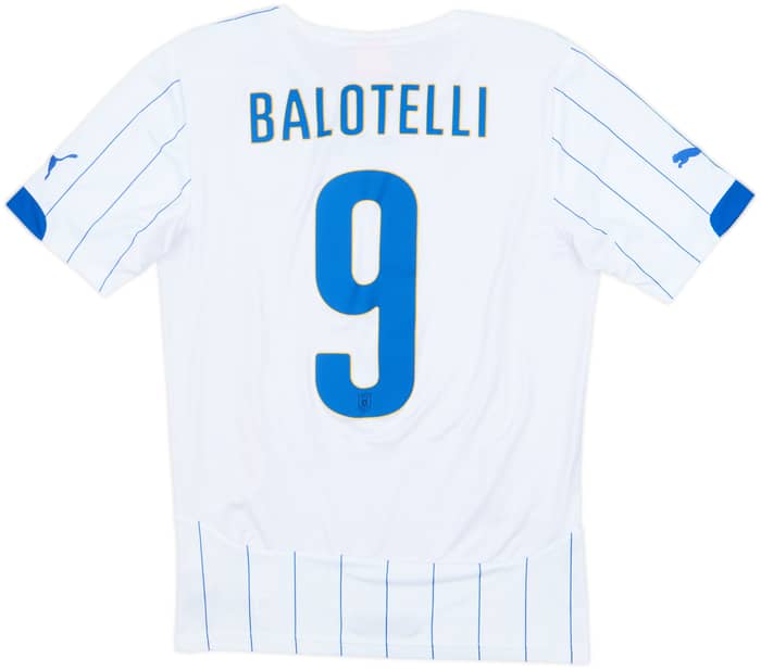 2014-15 Italy Away Shirt Balotelli #9 - 9/10 - (S)