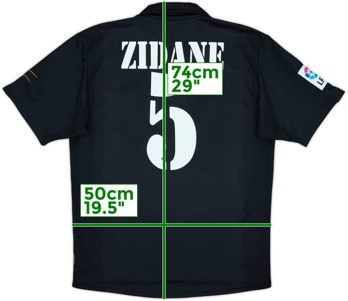2001 Real Madrid Away Shirt Zidane #5 - 8/10 - (S)