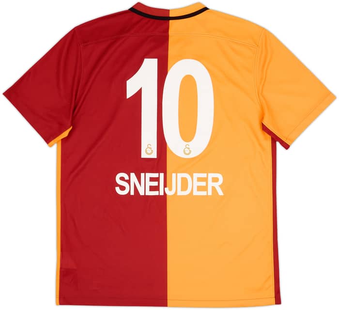 2015-16 Galatasaray Home Shirt Sneijder #10 - 7/10 - (L)