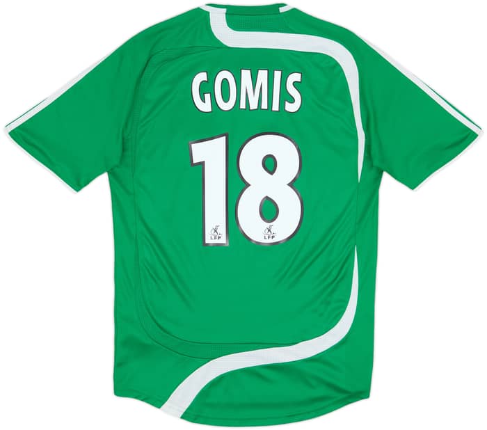 2007-08 Saint Etienne Home Shirt Gomis #18 - 6/10 - (S)
