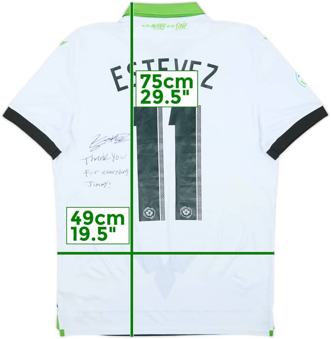 Camiseta de local del York 9 2019 firmada por Estevez #11 (M)