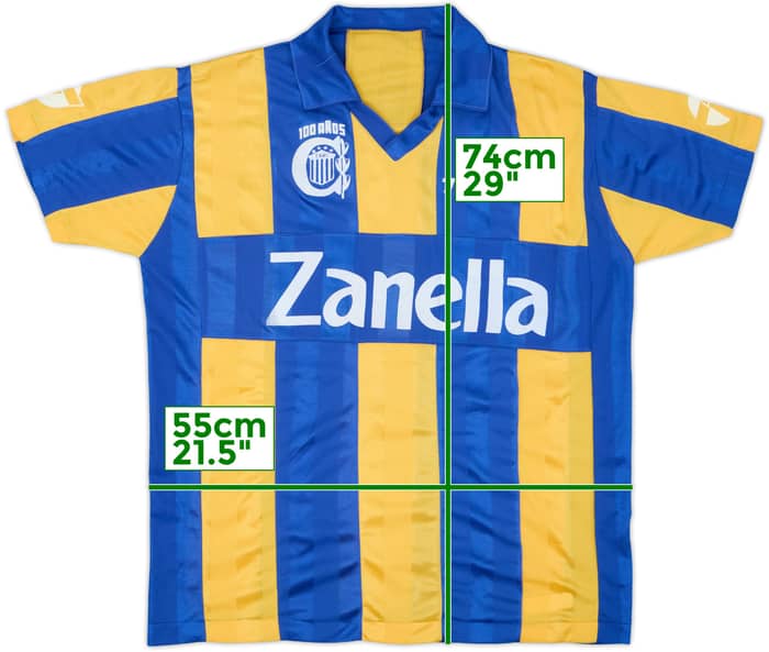 1990-91 Rosario Central Home Shirt #7 - 8/10 - (L)