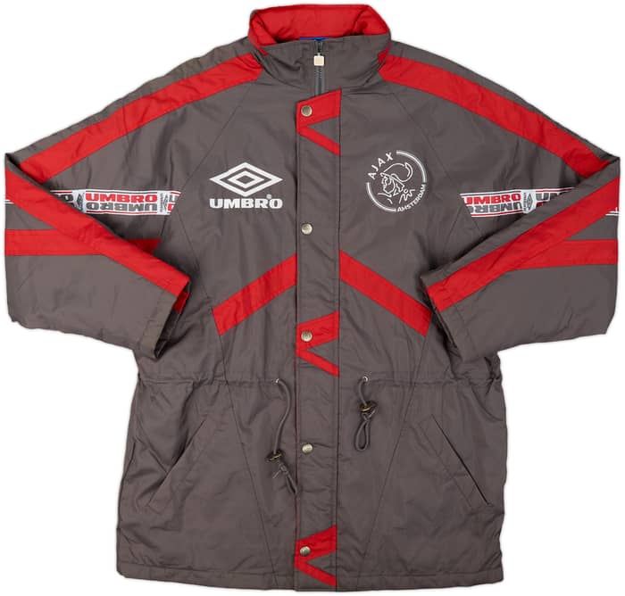1995-96 Ajax Umbro Padded Bench Coat - 10/10 - (L)