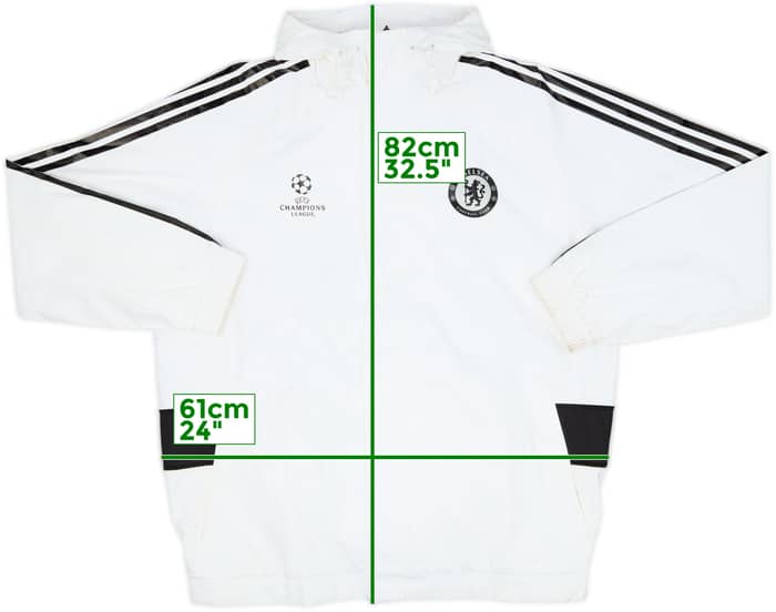2013-14 Chelsea adidas CL Hooded Rain Jacket - 8/10 - (XXL)